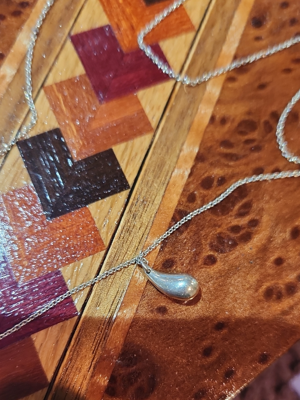 Tiffany Elsa Peretti Teardrop Necklace
